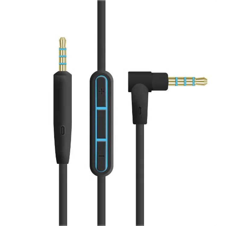 

Male to Male Jack Headset Cable 2.5mm to 3.5mm Audio Earphone Cable With Mic Wire For Bose QC25 Quiet Comfort QC35 OE2 Headphone, Black,blue,customize