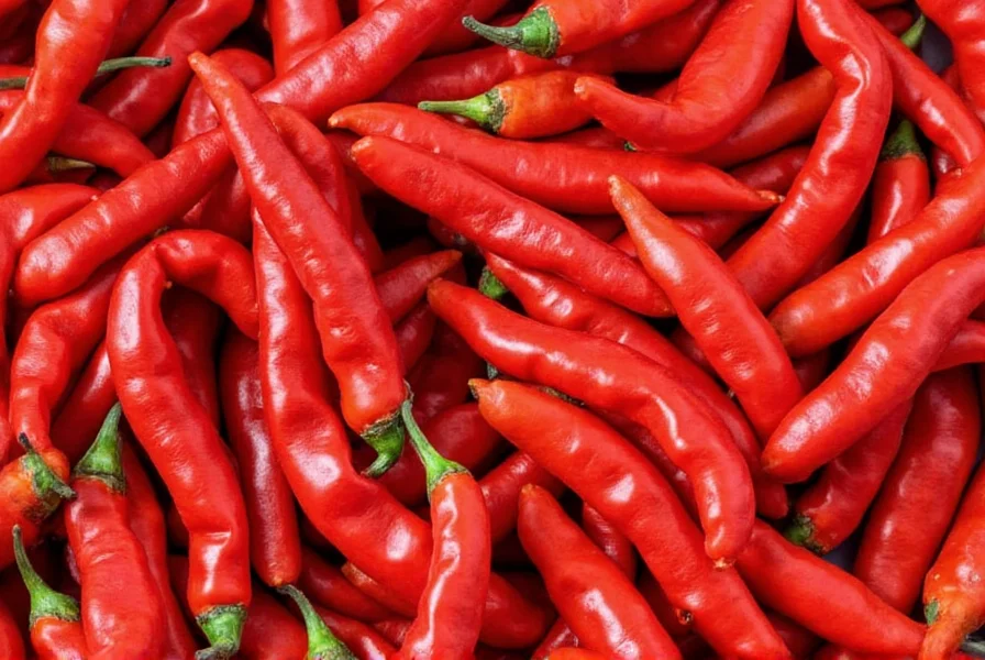 Chef measuring cayenne powder and red pepper flakes into separate spoons for visual comparison