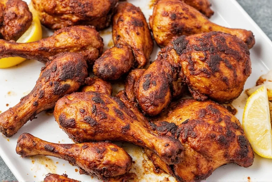 Chicken Being Seasoned