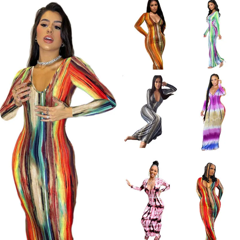 

C11-2 new fabric printing bodycon vestidos de fiestas clothing women ladies summer long sundress elegant casual dresses