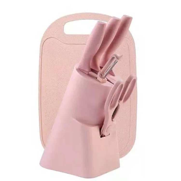 

Knife set kitchen Kitchen knife set Stainless steel Chopping board Cooker Amazon hot sell Factory price Wholesale Knife set, Photo