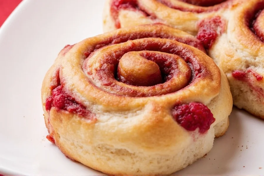 raspberry cinnamon rolls