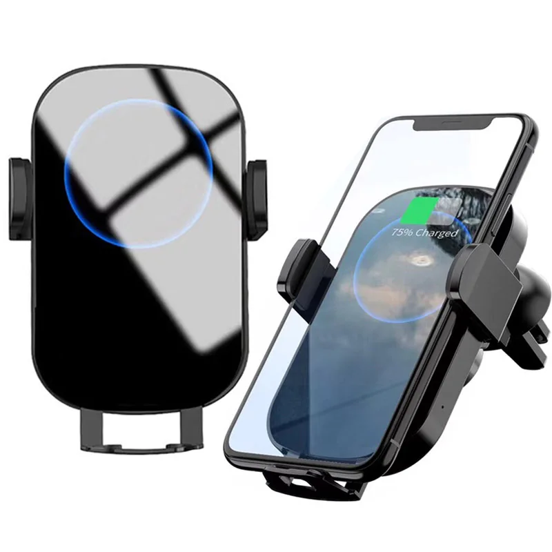 

Infrared Automatic Clamping 15W Car Phone Charger Tempered Glass Wireless Car Charger Wireless for Iphone 12 Max 13 Huawei