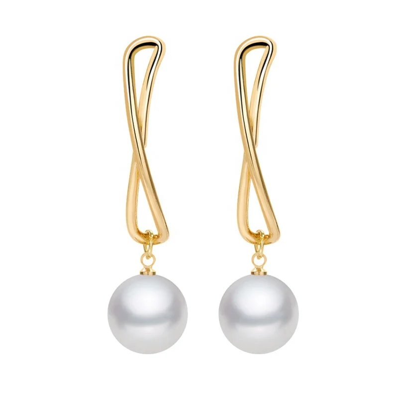 

ladies jeweries and earing 2021 artiflcial pearl personality hanging bead earrings