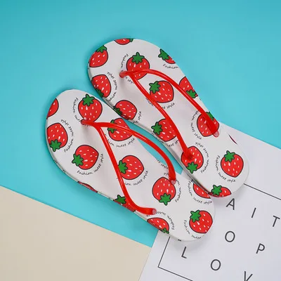 

Flat flip-flops for summer holiday at the beach, As picture