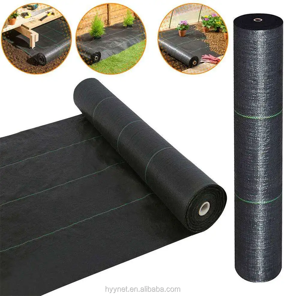 100gsm Heavy-duty Ground Cover Anti Uv Plastic Fabric Black Greenhouse ...