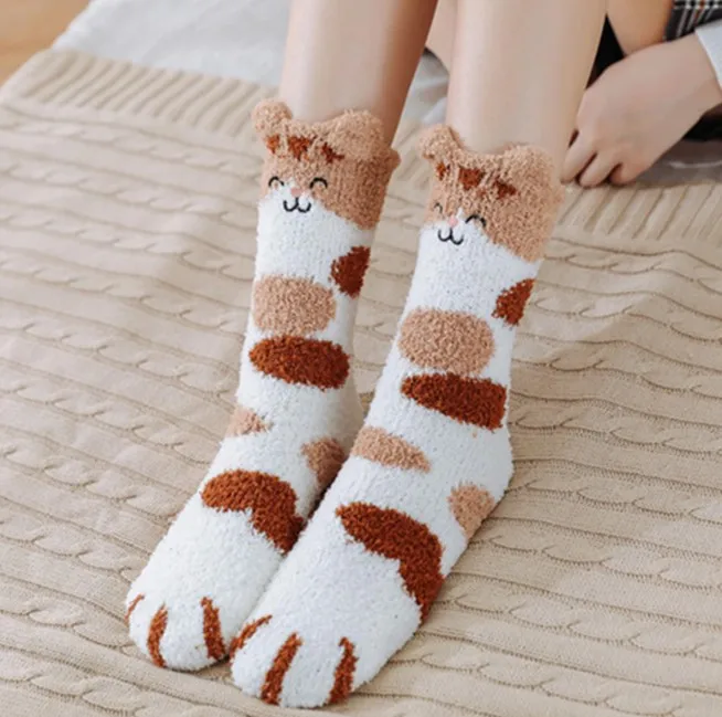 cat winter socks