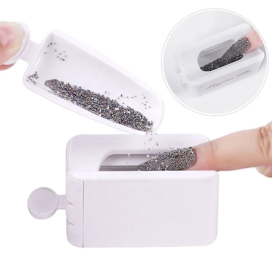 

Nail Glitter Powder Recycling Container Nail Storage Box Organizer Box Portable Manicure Tool Plastic Case Nail Art Equipment