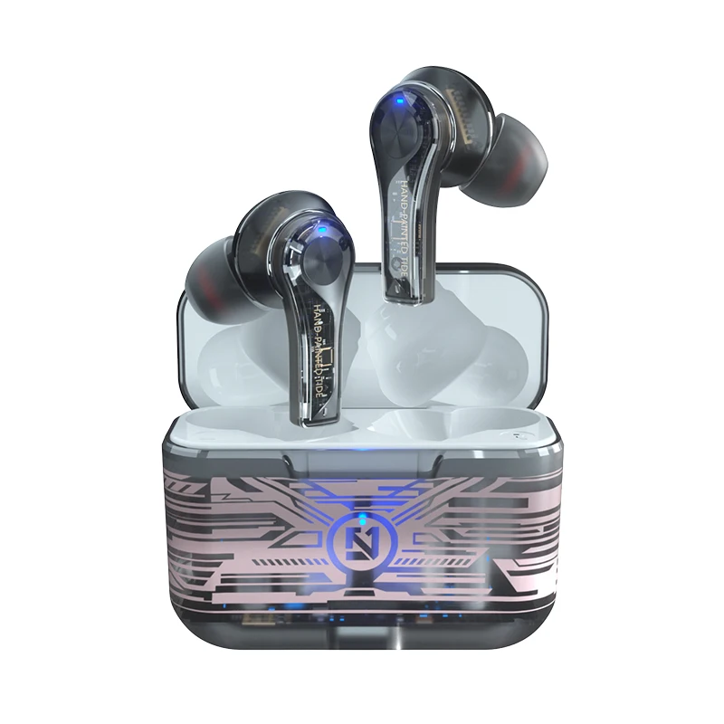 

TS-200 New Transparent Design TWS Earbuds HD Call Hi-Fi Sound Stereo Earphone Wireless Ear Buds