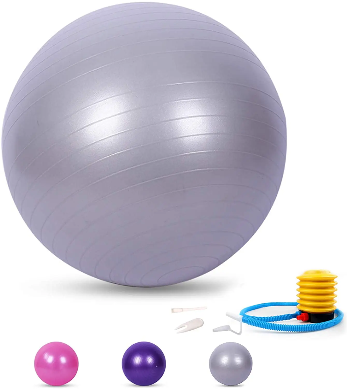 

FANDING PVC  Yoga Ball Eco-friendly Anti Burst Balance with Hand Pump yoga massage ball, Customized color