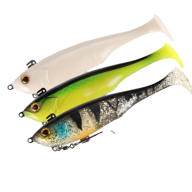 

8803 Fishing Lure 3D Eyes Shad Lure Soft Bait Eco-Friendly Material Freshwater Saltwater fish Lure, 6 colors