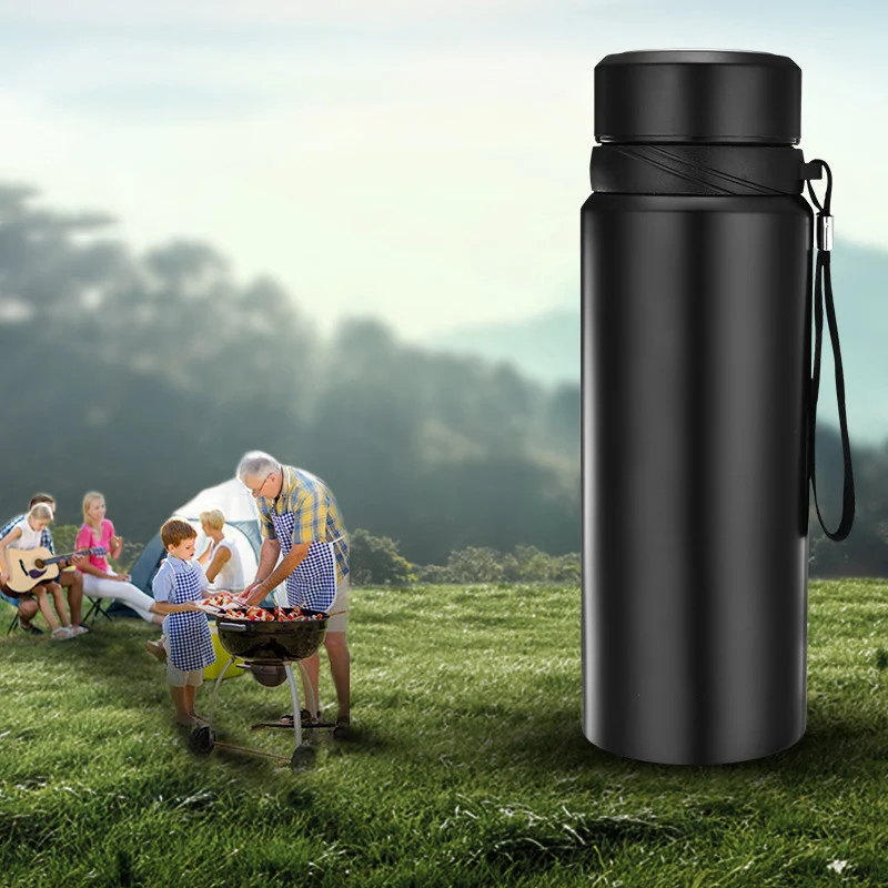 

Bba141custom Logo High Capacity Portable Travel Cup Vacuum Stainless Steel Cup Men Outdoor Sport Kettle