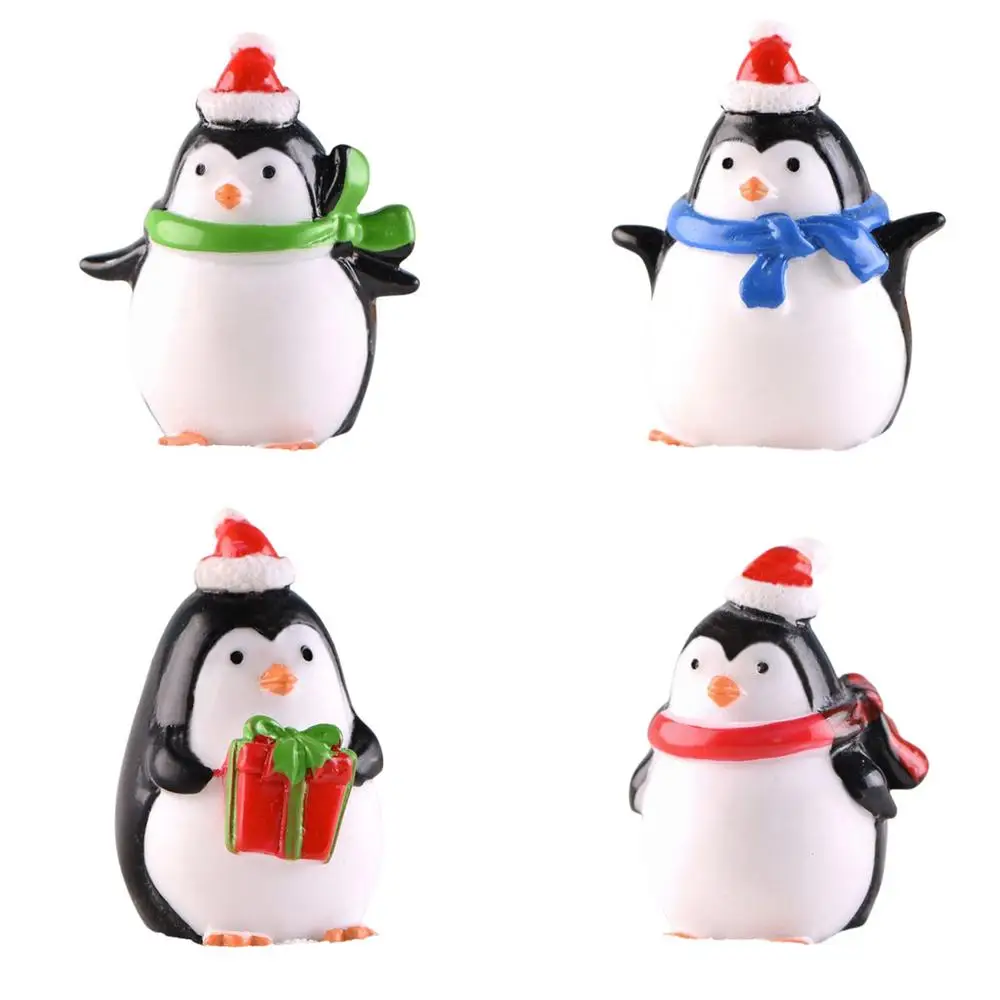 

Mini Winter Penguin Miniature Figurine Christmas Figures For Fairy Garden Gnomes Moss Terrariums Decoration