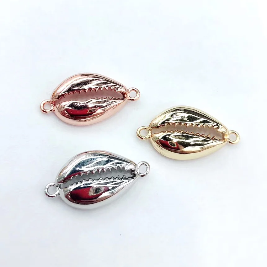 

Wholesale Shell Pendants Connector Fashion Shell Shape Pendant For Bracelet Making