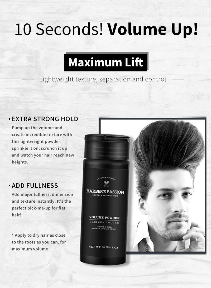 
Private Label styling volume texturizing hair powder 25g 
