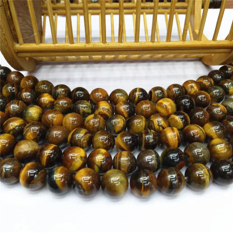 

4/6/8/10mm Natural tiger's eye loose beads wholesale South Africa tiger's eye jewelry with beads