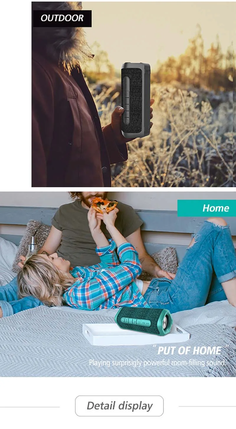 Soomfon RoHs Waterproof True Wireless Speaker 2000mAh Wholesale Portable Tws Bluetooth Car Speaker - ANKUX.COM