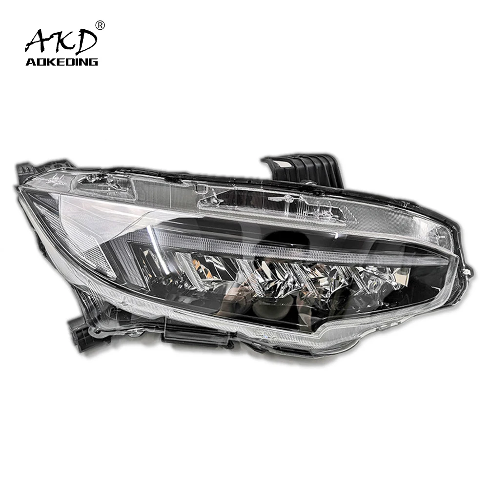 

AKD Car Styling For Honda CIVIC X G10 2016-2021 LED Headlight DRL Fog Lamp Turn Signal Lamp Low Beam High Beam Projector Lens