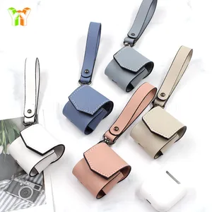 Youyue Stock Luxury Pu leather Earphone Bag for Apple Airpods Case