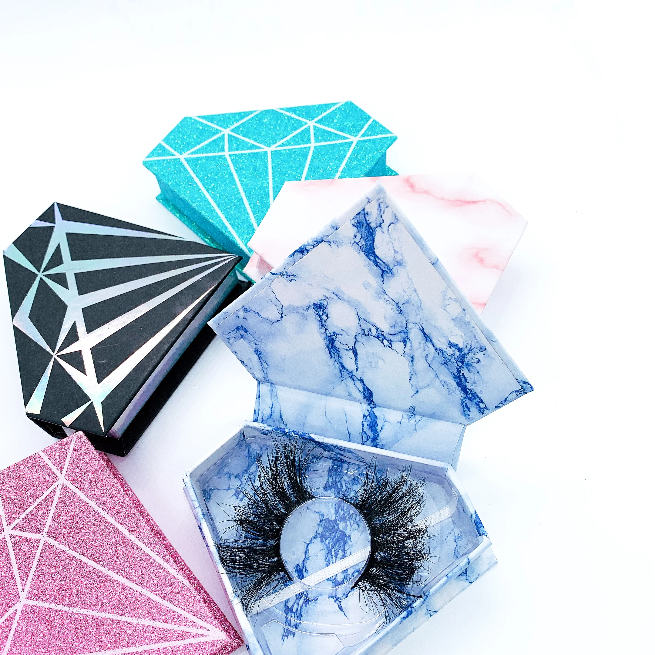 

wholesale vendor 25mm lovely lashes mink eyelashe vendors wholesale custom lash box, Black color