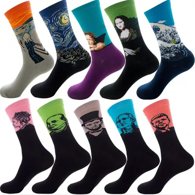 

Cotton Happy Compression Socks, Custom color