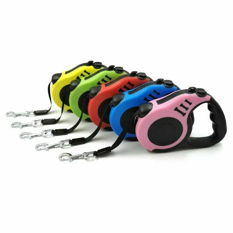 

Pet Dog Leash Extending Walking Leash Leads Automatic Retractable Dog Leash Rope, 5 colors