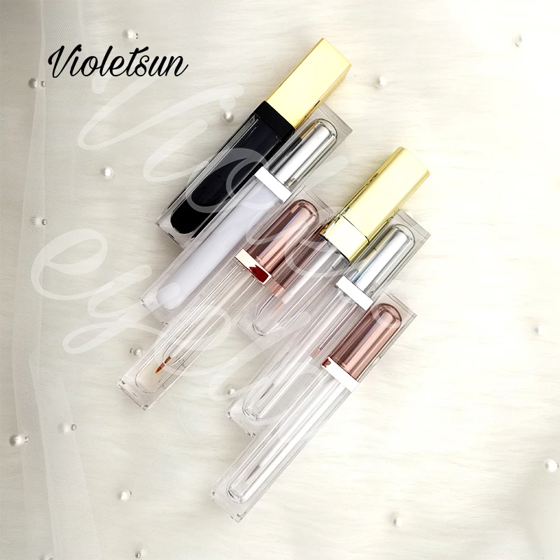 

Clear gold tube no glue no magnets eyeliner waterproof makeup eyeliner pen, Black, brown,transparent