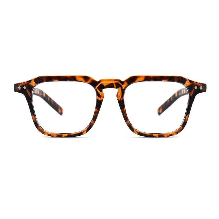 

DOISYER 2021 Mini bulk order square pc leopard print anti uv400 fog blue light computer gaming frames glasses