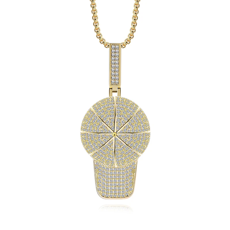 

wholesale hip hop cz baseball cap men pendant