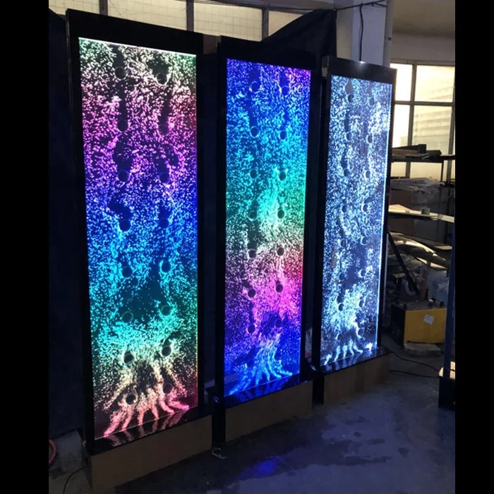 

Led Multi Color Changing Acrylic Water Bubble Wall Room Divider Screen, 16 colors changing