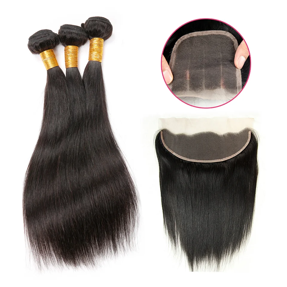 

Fast Shipping Virgin Cuticle Aligned Brazilian Human Hair Vendors, Silky Straight 13x4 Ear to Ear Swiss Lace Frontal Wholesale