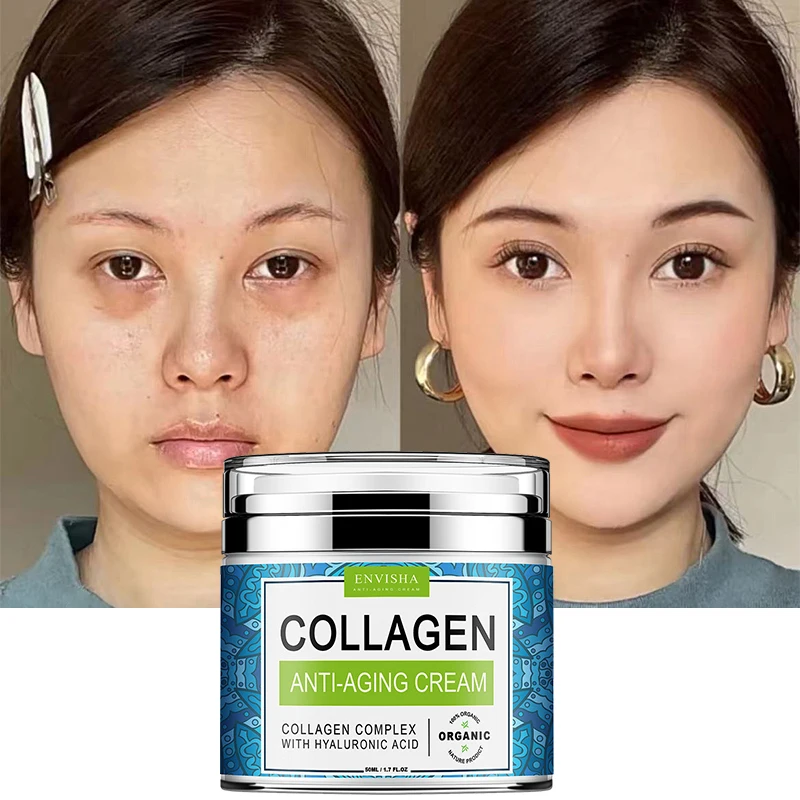 

OEM Best Beauty Korean Anti Aging Skin Whitening Moisturizing Vitamin E Collagen Face Wrinkle Remover Repair Lift Night Cream