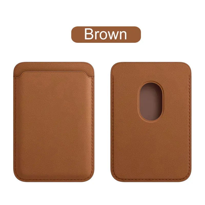

Cross-Border Hot Style For Ipone12 Magsafe Leather Card Clip Mobile Phone Back Paste Applicable To Apple Magnetic Card Bag Pu