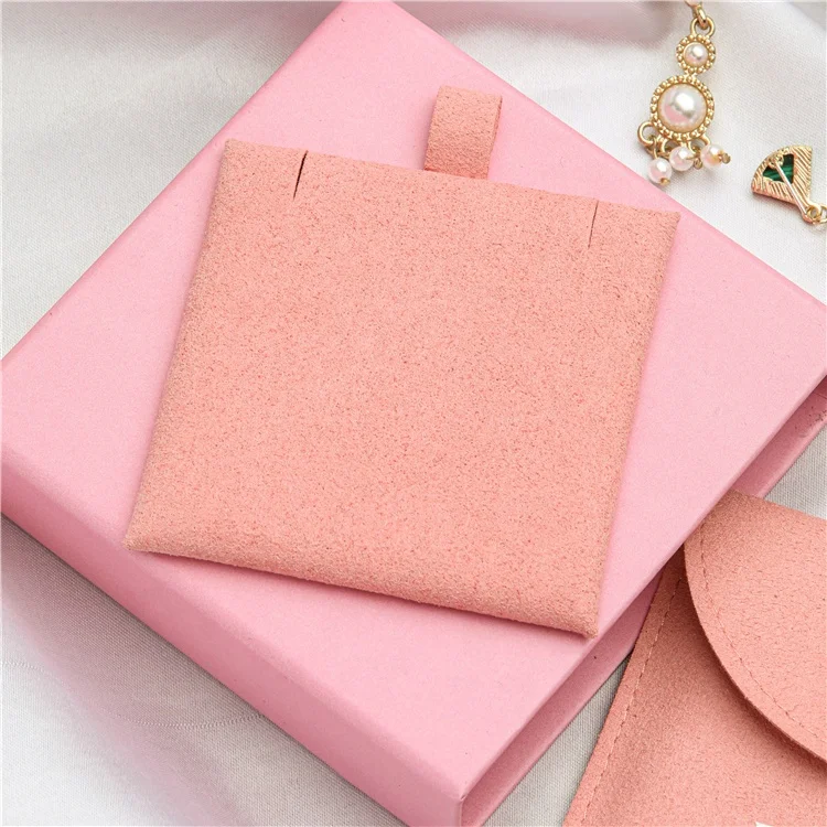 

Newest jewelry pouch button with pad, Custom