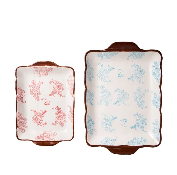 

American fruit creative Western dish steak plate ceramic European flat plate home pasta plate baking set