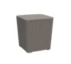 Large Capacity Outdoor Storage Deck Box Plastic Garden Storage Table And Round Storage Box