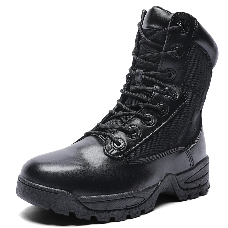 

Custom design winter military sport Combat boots high quality rubber boot waterproof ankle safety boots shoes for men