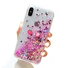 2019 Hot Sell Luxury Bling Clear Water Floating Dolphin Ice Scream Pattern Quicksand Liquid Phone Case For iPhone x max 6s 7plu