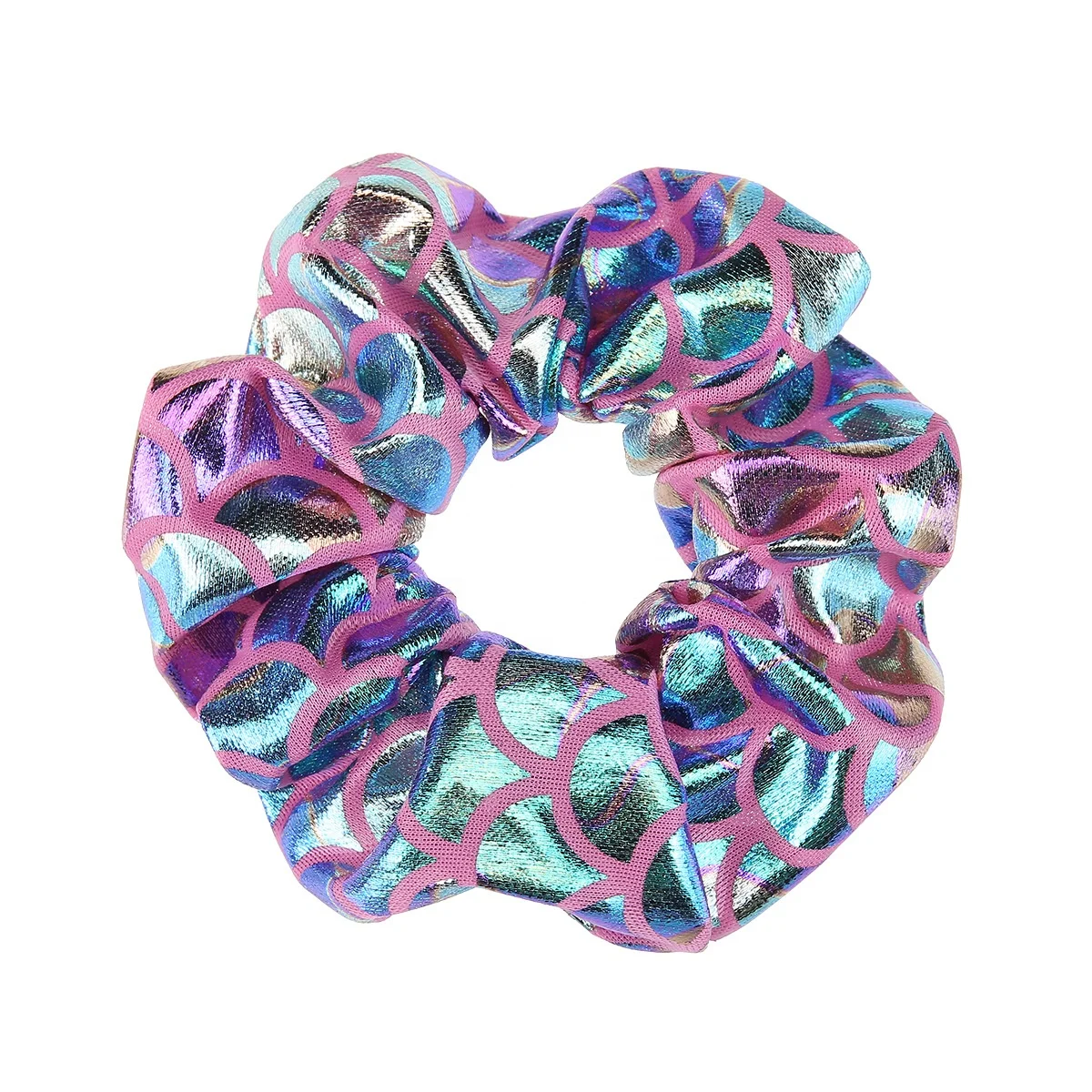 
Wholesale Bulk Mermaid Ring Elastic Velvet Hair Scrunchies Zipper Scrunchies Women Girls Hair Accessories 