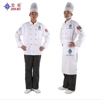 

OEM white mens classic chef coat Chef Uniform chef jacket For Cook Ware