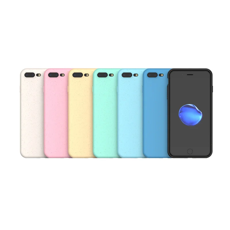 

Mobile Phone Bags Ecological Biodegradable Compostable Packaging Phone Case For Iphone 7 8Plus, Light blue,yellow,pink,green,dark blue