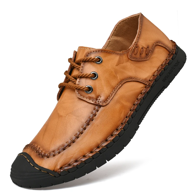

Hot Selling Hand-sewn Outdoor Leisure Walking Flat Driving Shoes