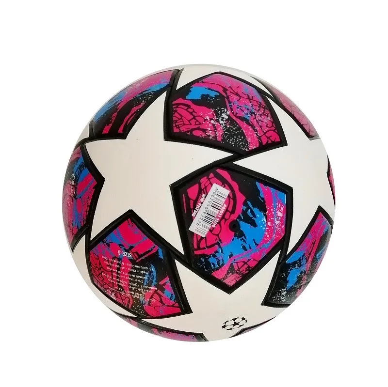 

Match Balls Soccer Training Football Footballs Cover Leather Latex Custom Print Purple Customized Football