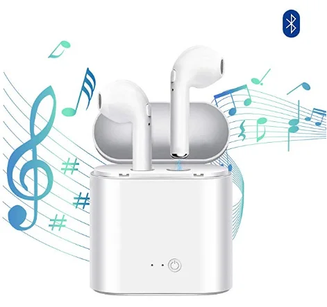 

new arrivals Tws i7 mini BT Wireless stereo earphone & headphones With Charging case for iphone X Xr, White