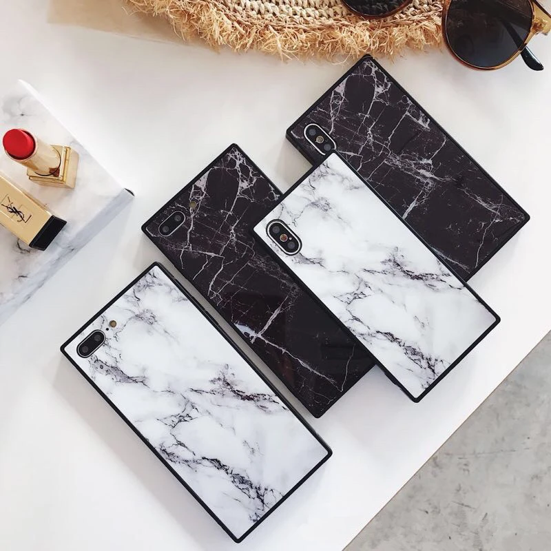 

Stylish cute vintage marble fashion soft silicone protection phone case for iphone 6 6s 7 8 plus X lovely cover fundas
