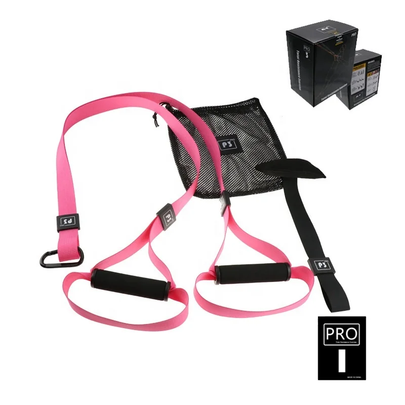 

TRX-PRO3-1 P3-1 Suspension-Training Belt trx- Muscle Tension TRX-Training Resistance Belt, Green, blue, pink, yellow