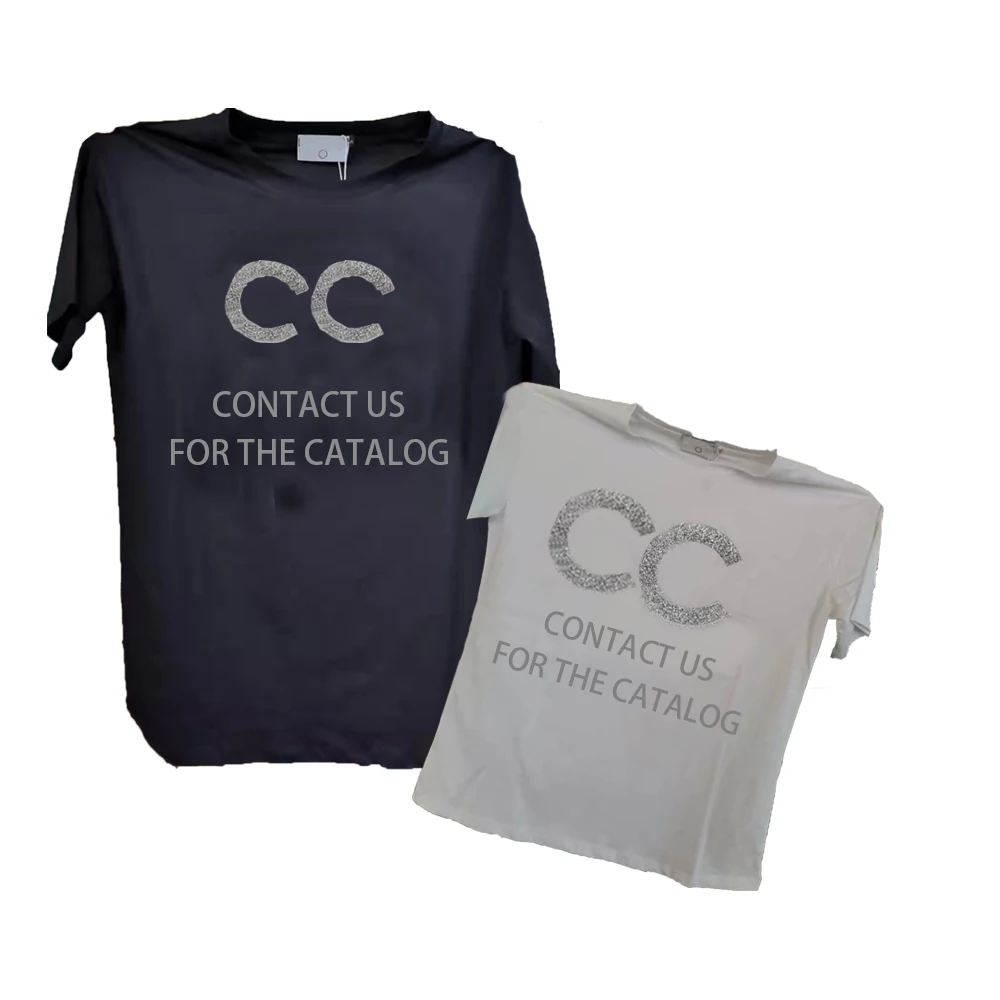 

Loose Fashion Cotton T Diamond Fringed Short-Sleeved Tops Women Blouse Ladies Blouse, As picture