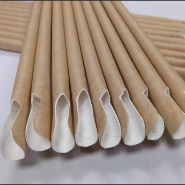

Party Decoration Wedding Occasion Hot Selling Cocktail Drinking Straw Manufacture Paper Material Custom Size Stocked Spoon Straw, Colorful