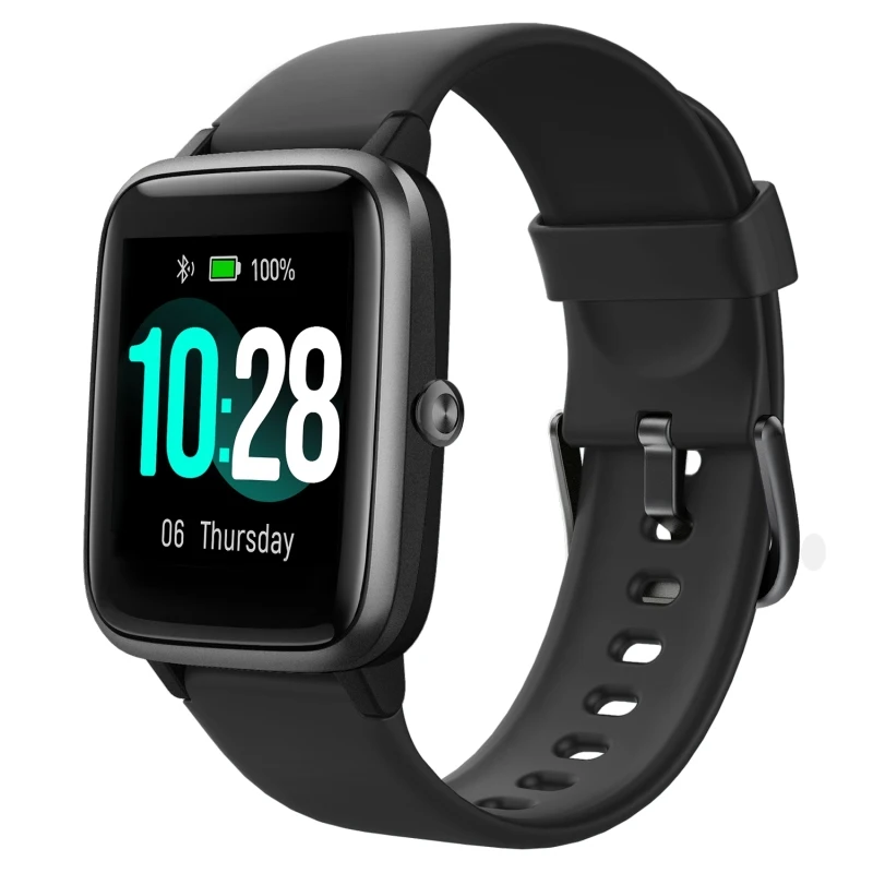 

New Listing Ulefone Smart Watch 1.3 inch Support Sleep Heart Rate Monitor 5 ATM Waterproof 9 Sports Mode(Black)