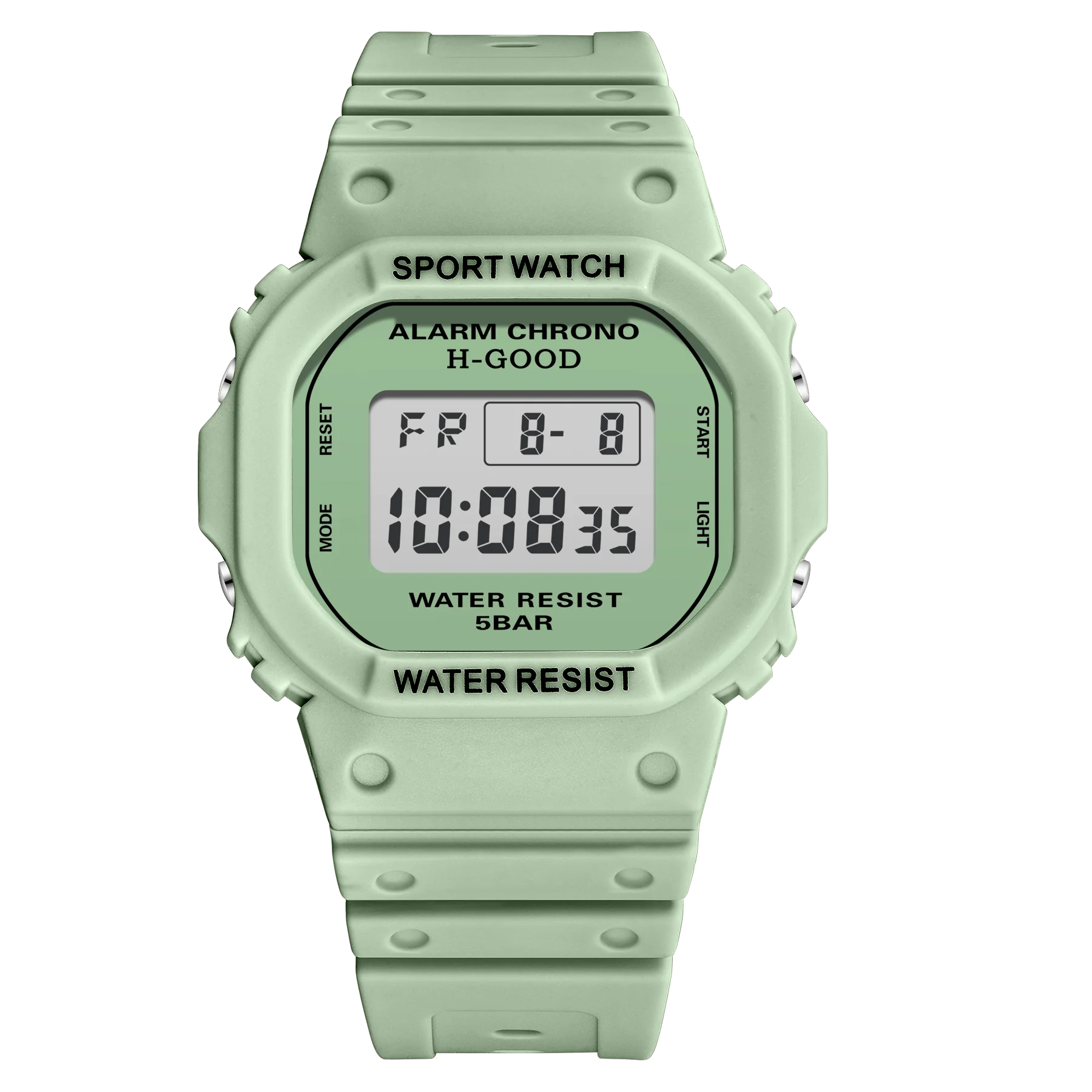 

H-GOOD TK-0017 Reloj Deportivo Digital Men Green Watches Sports Electronic Wrist Watch Reloj Mujer Clock Dropshipping, 4 colors